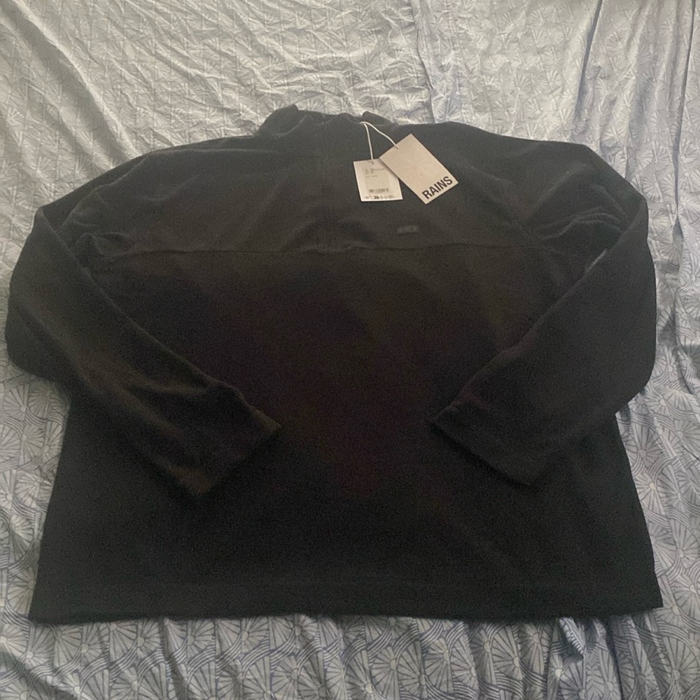 New with tags half zip fleece pullover by RAINS